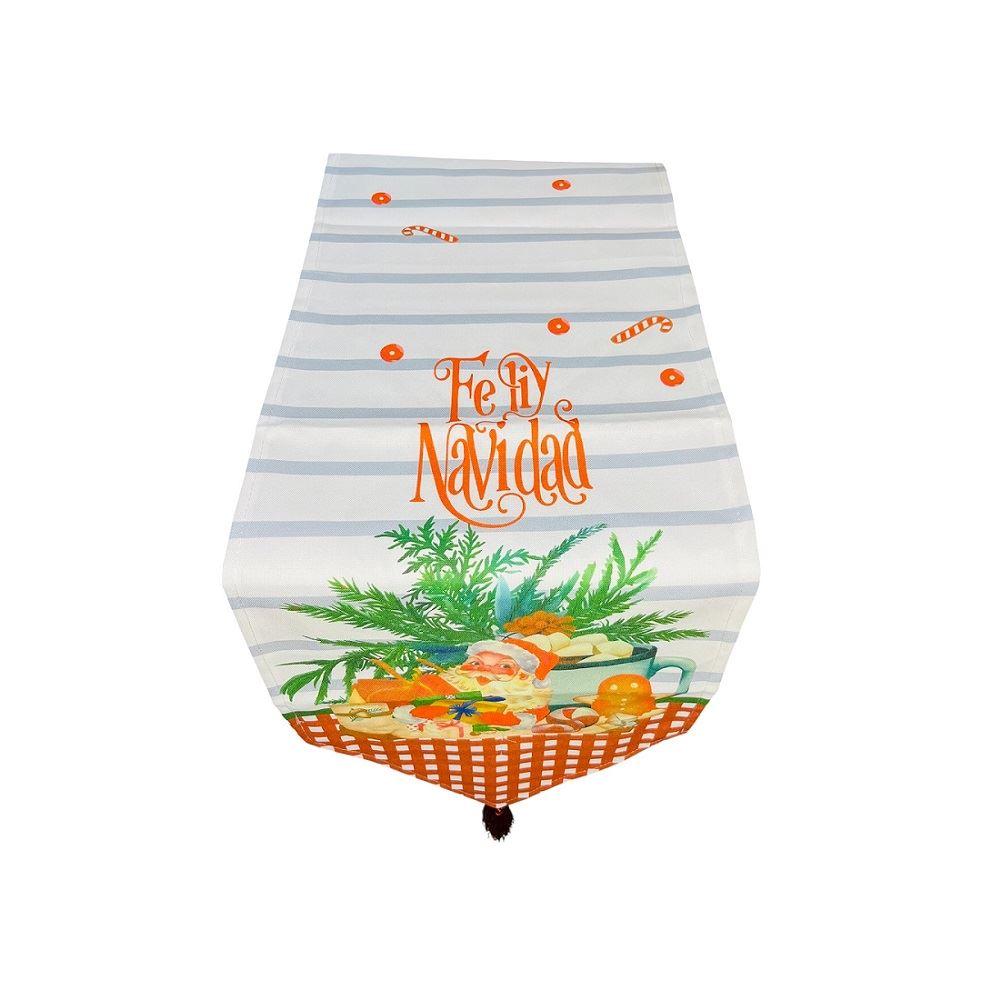 Caminos de mesa navideños Lino grueso 155cm x 32cm